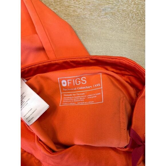 High Waisted Zamora Jogger Scrub Pants Sunset Orange - Picture 5 of 6